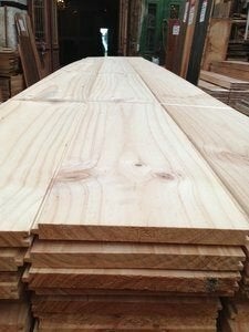 Pitch Pine vloer, unieke extra brede vloerdelen!