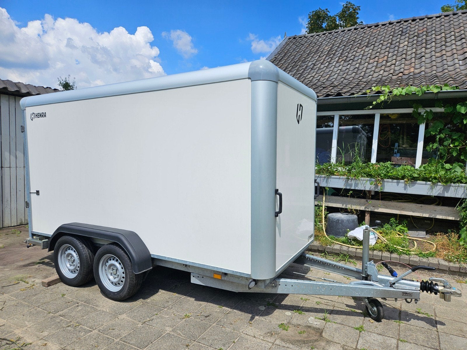 Aanhanger Henra Gesloten Bakwagen 365x158x190, Auto diversen, Aanhangers en Bagagewagens, Ophalen, Gebruikt
