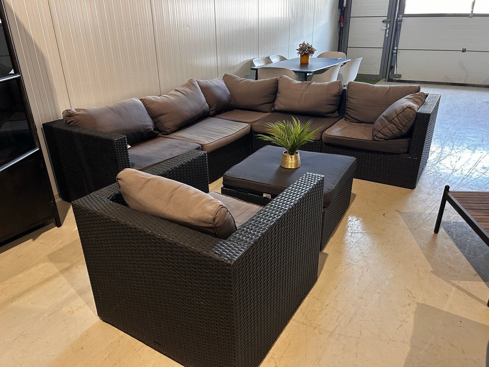 Mooie BOIS LE DUC hoekloungeset - Zeer goede staat, Tuin en Terras, Tuinsets en Loungesets, Bank, ., Meer dan 8 zitplaatsen, Ophalen of Verzenden
