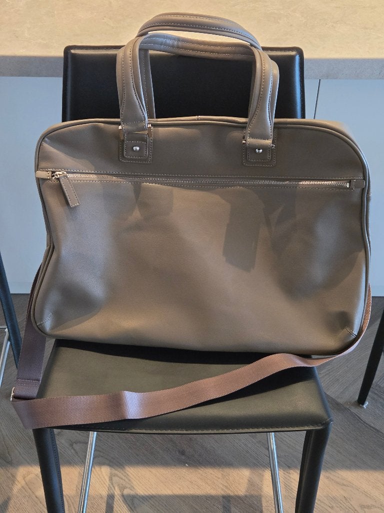 Carpisa genuine leather bag, Ophalen, Zo goed als nieuw, Beige, Handtas