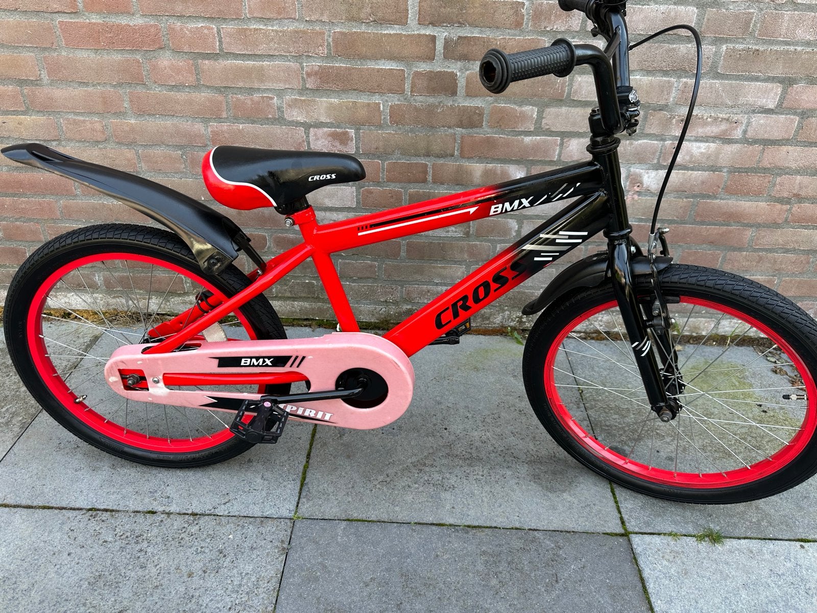 Spirit BMX 20 inch met terugtraprem, Ophalen, Gebruikt, Terugtraprem, 16 tot 20 inch