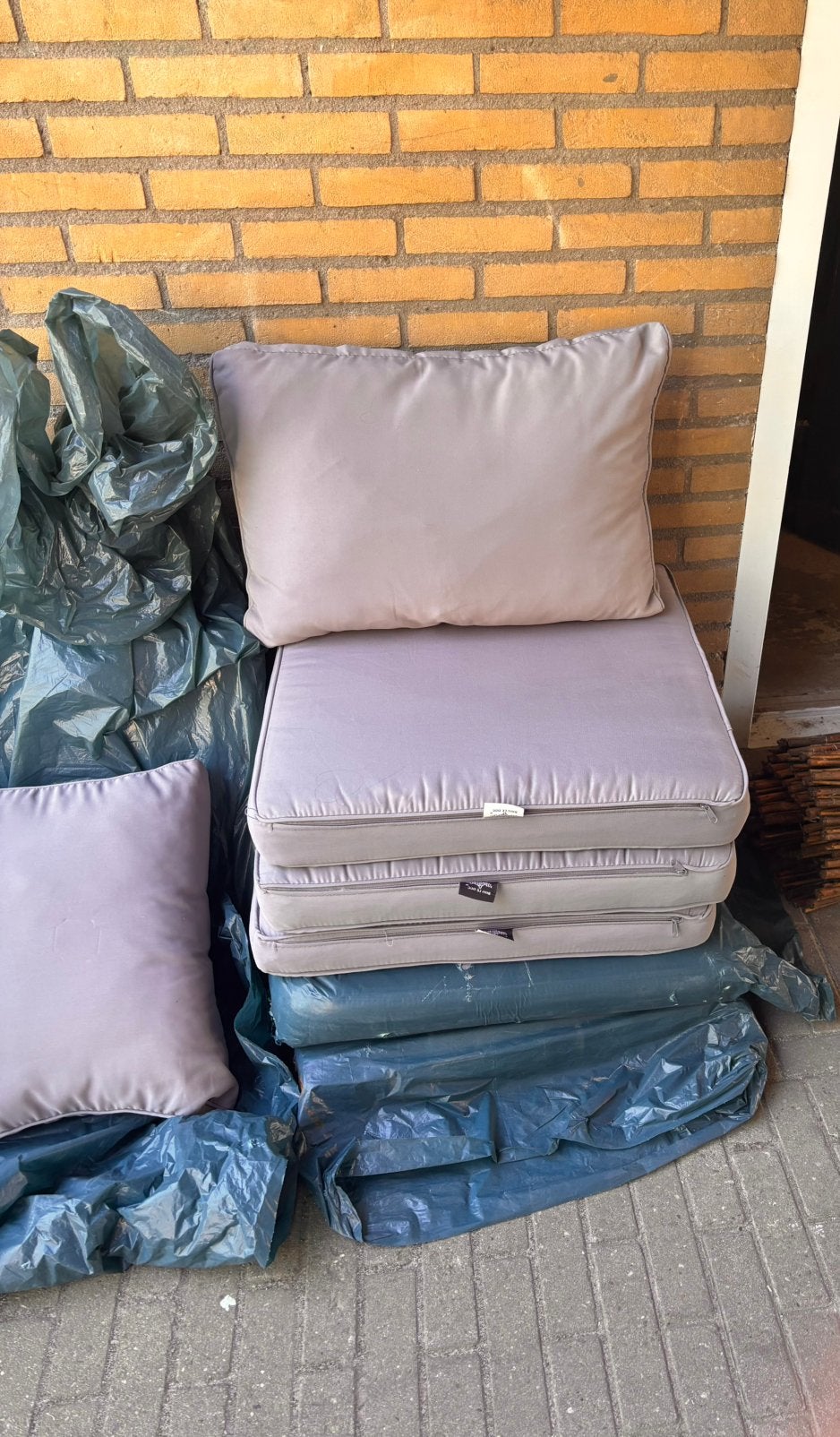 Lounge kussens, Tuin en Terras, Tuinmeubel-accessoires, Ophalen, Gebruikt