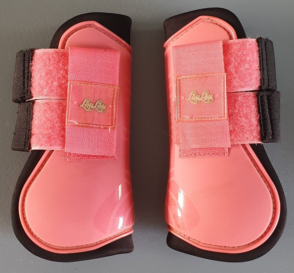 Gebruikte licht roze peesjes, merk Lou Lou, maat pony, Gebruikt, Overige merken, Ophalen of Verzenden, Peesbeschermers