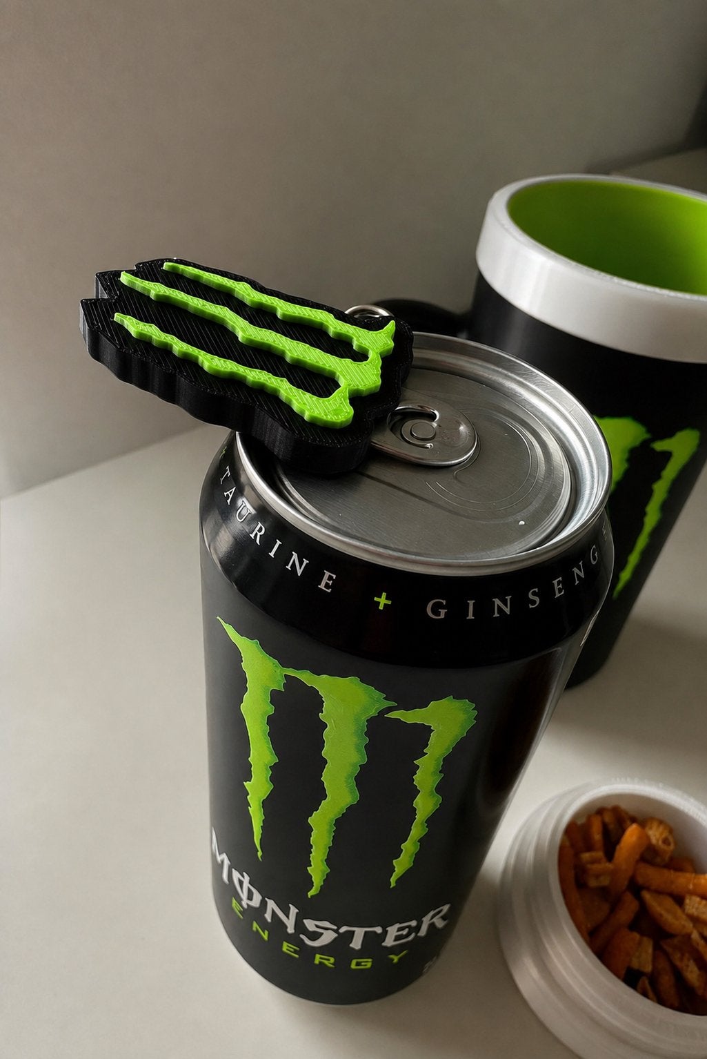 3D geprinte Monster Energy Sleutelhanger/Opener, Ophalen of Verzenden, Nieuw, Merk