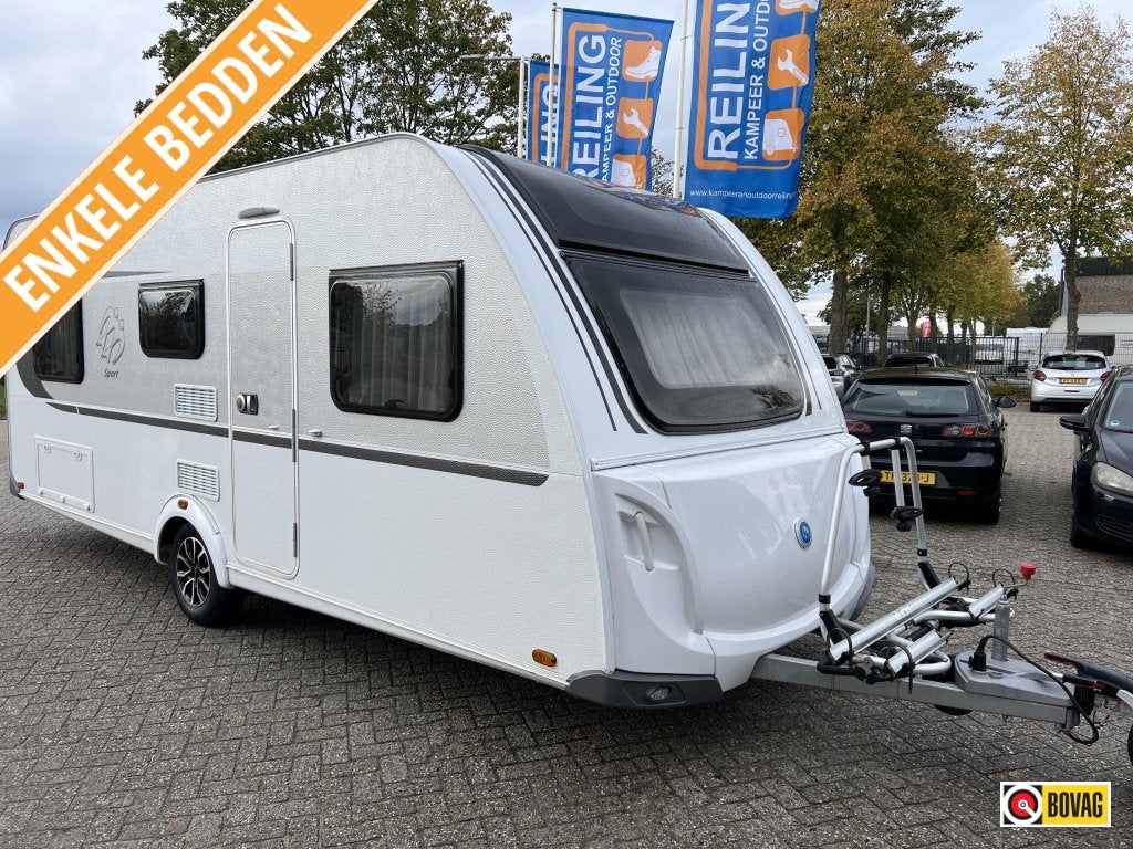 Knaus Sport 540 UE Boogluifel, Fietsendrager, Caravans en Kamperen, Rondzit, Bedrijf, Fietsenrek, 5 tot 6 meter