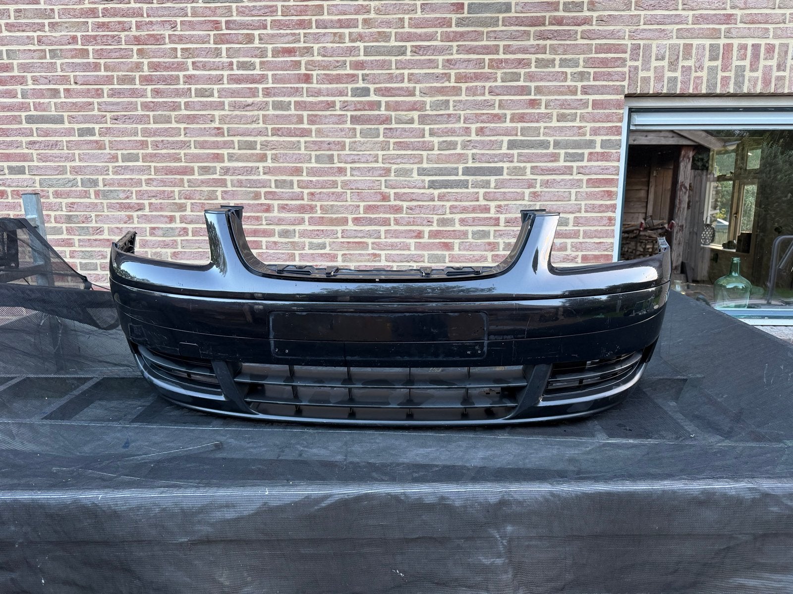 Complete Volkswagen Touran Bumper - Zwart, Ophalen, Gebruikt, Bumper, Volkswagen