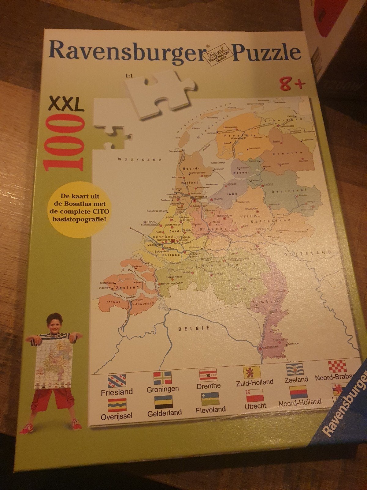Ravensburger XXL Legpuzzel Nederland Kaart 100 stukjes, Ophalen