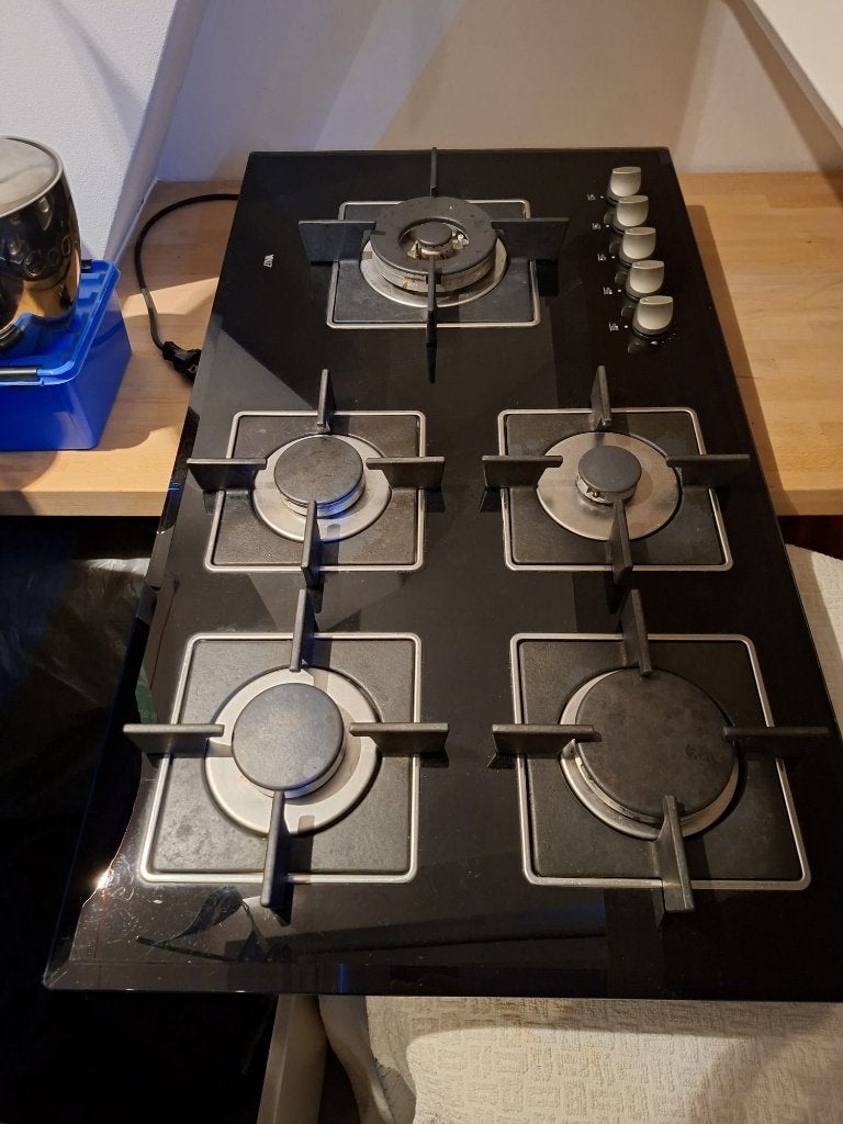 Kookplaat, Witgoed en Apparatuur, Ophalen, Gebruikt, Gas, Vrijstaand