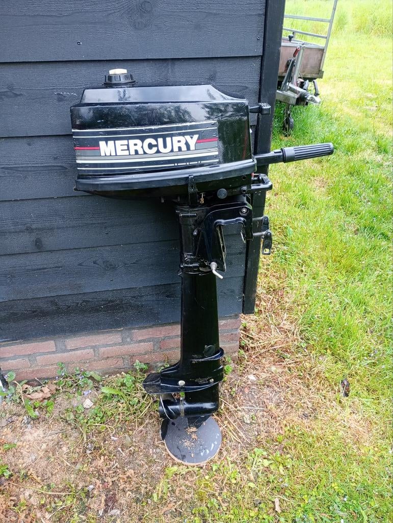 Mercury 4 pk langstaart buitenboordmotor, Watersport en Boten, Ophalen, Gebruikt, Motor en Techniek, Zeilboot of Motorboot