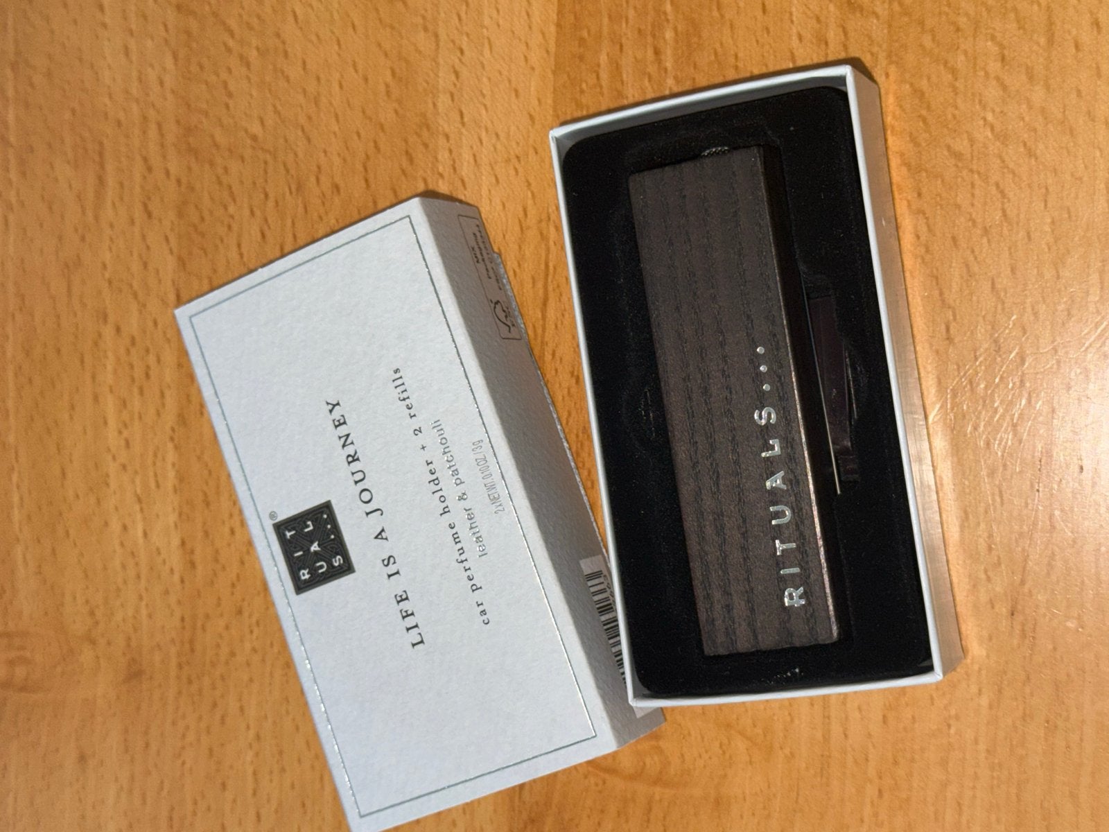 Rituals Car Perfume Houder + 2 Navullingen Leer & Patchouli, Ophalen of Verzenden, Nieuw