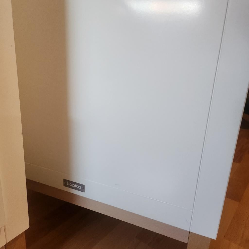 Bopita ledikant met matras en commode, Lattenbodem, Gebruikt, 70 tot 85 cm, 140 tot 160 cm