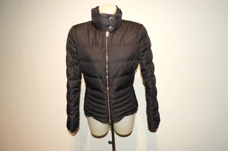 Versace Collection zwarte dons jas meduse hardware goud I42, Verzenden, Zwart, Versace, Maat 36 (S)