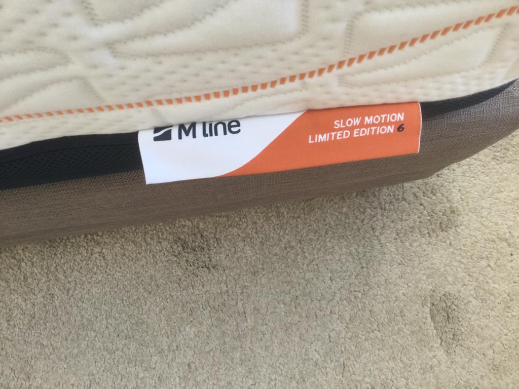 M Line 90 x 200 als nieuw Slow Motion Limited Edition 6, Ophalen, 90 cm, Eenpersoons, Wit