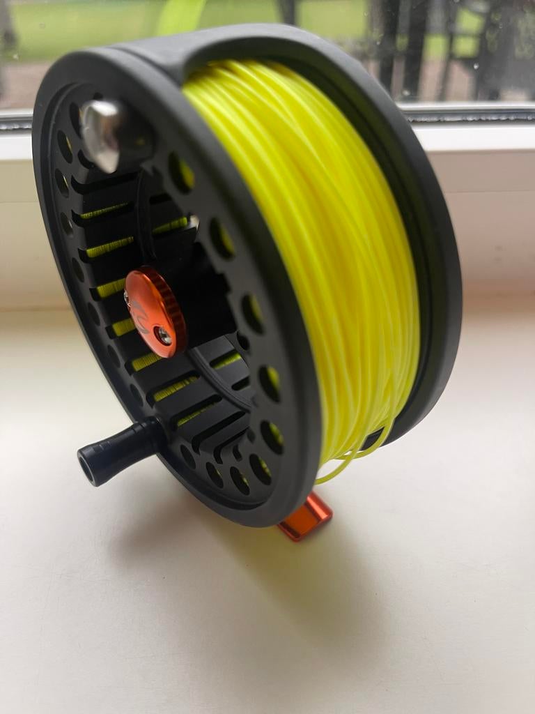 Large Arbor reel 7/8 met WF8F lijn | ongebruikt, Ophalen of Verzenden, Zo goed als nieuw, Molen