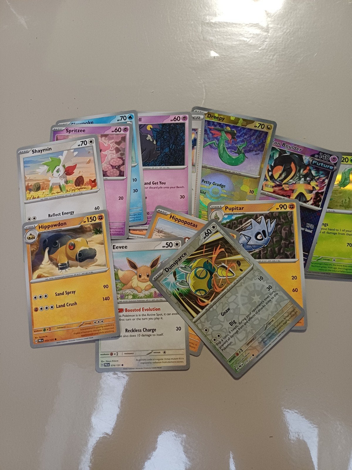 gezocht pokemon kaarten (bulk), Ophalen of Verzenden, Gebruikt, Meerdere kaarten, Foil