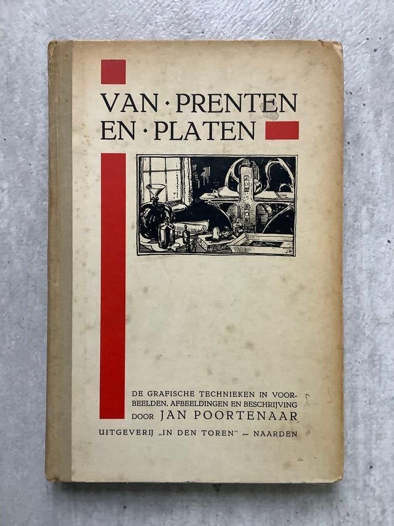 Van Prenten en Platen - Jan Poortenaar - grafische techniek, Ophalen of Verzenden, Voor 1940, Gebruikt, Overige onderwerpen