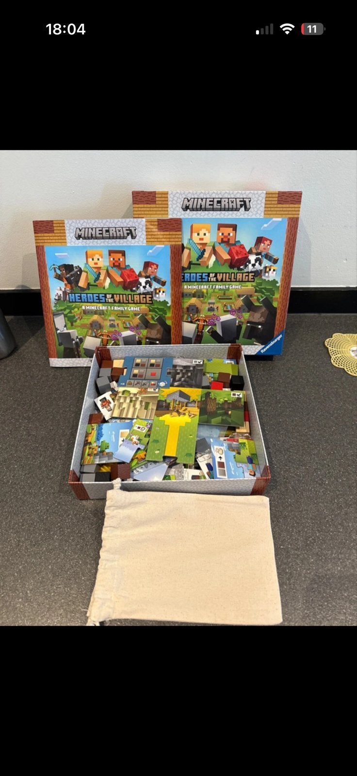 Minecraft Heroes of the Village Bordspel - Zeer goede staat, Ophalen, Zo goed als nieuw