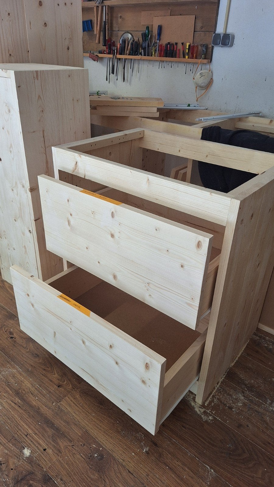 keukenkasten van terug gedroogd en geschaafd hout, Huis en Inrichting, Ophalen of Verzenden, Nieuw