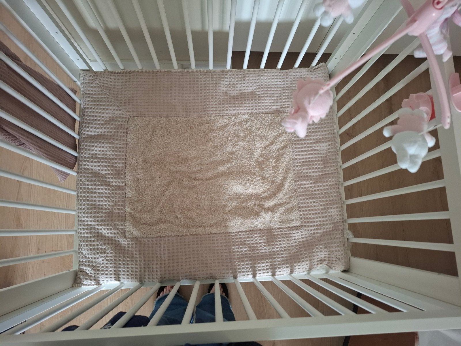 Verstelbare Babybox, roze Nijtje mobiel, Kinderen en Baby's, Ophalen, Zo goed als nieuw, Vierkant, Boxkleed