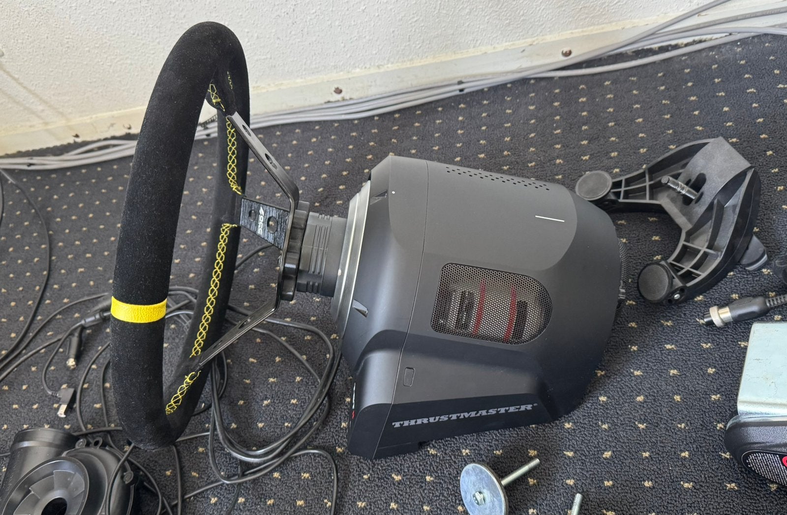 Thrustmaster T-GT II + TH8A + OCC stuur 35 cm, Ophalen, Zo goed als nieuw