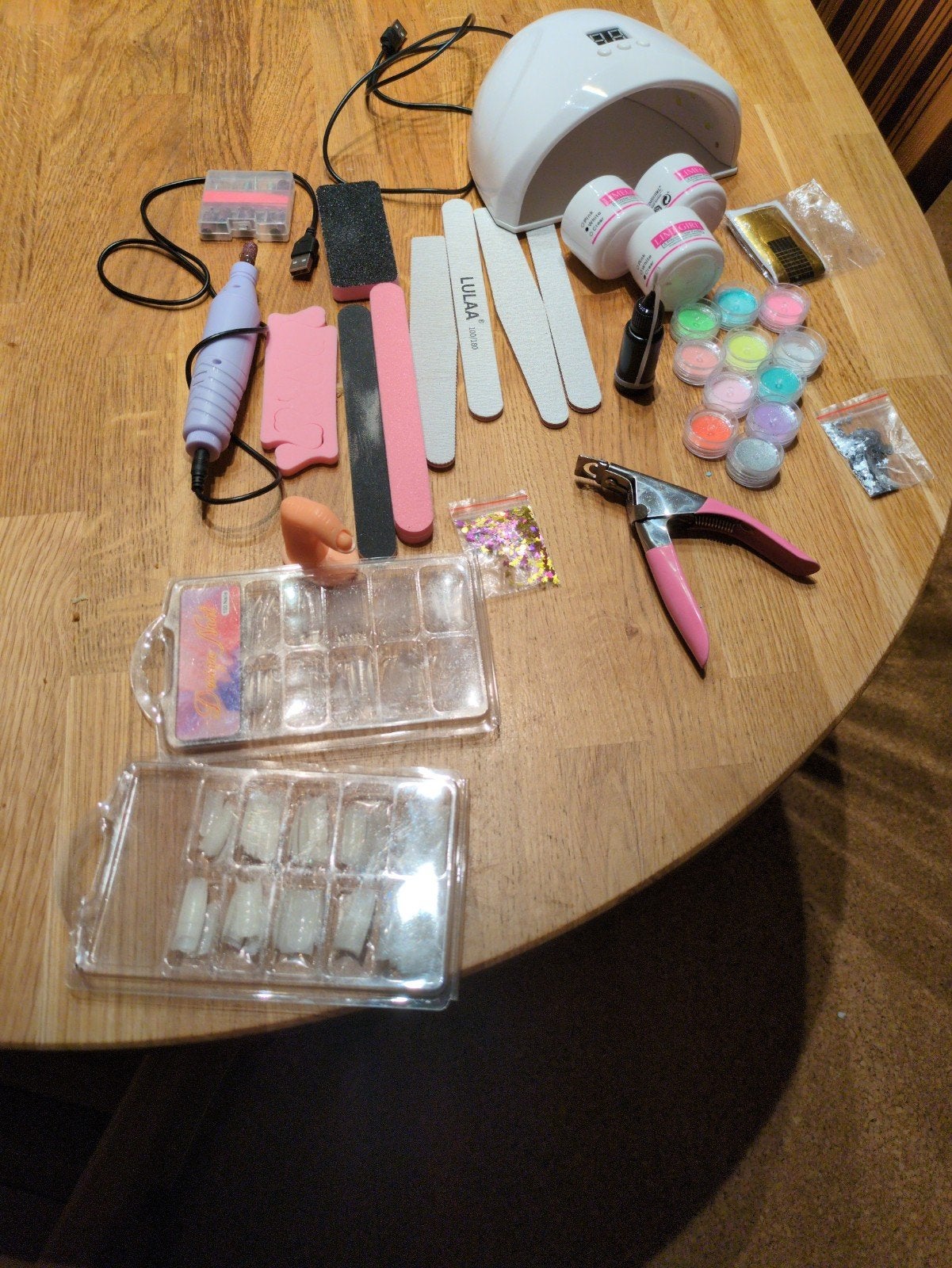 Set met UVLEDLamp voor acrylnagels, Ophalen of Verzenden