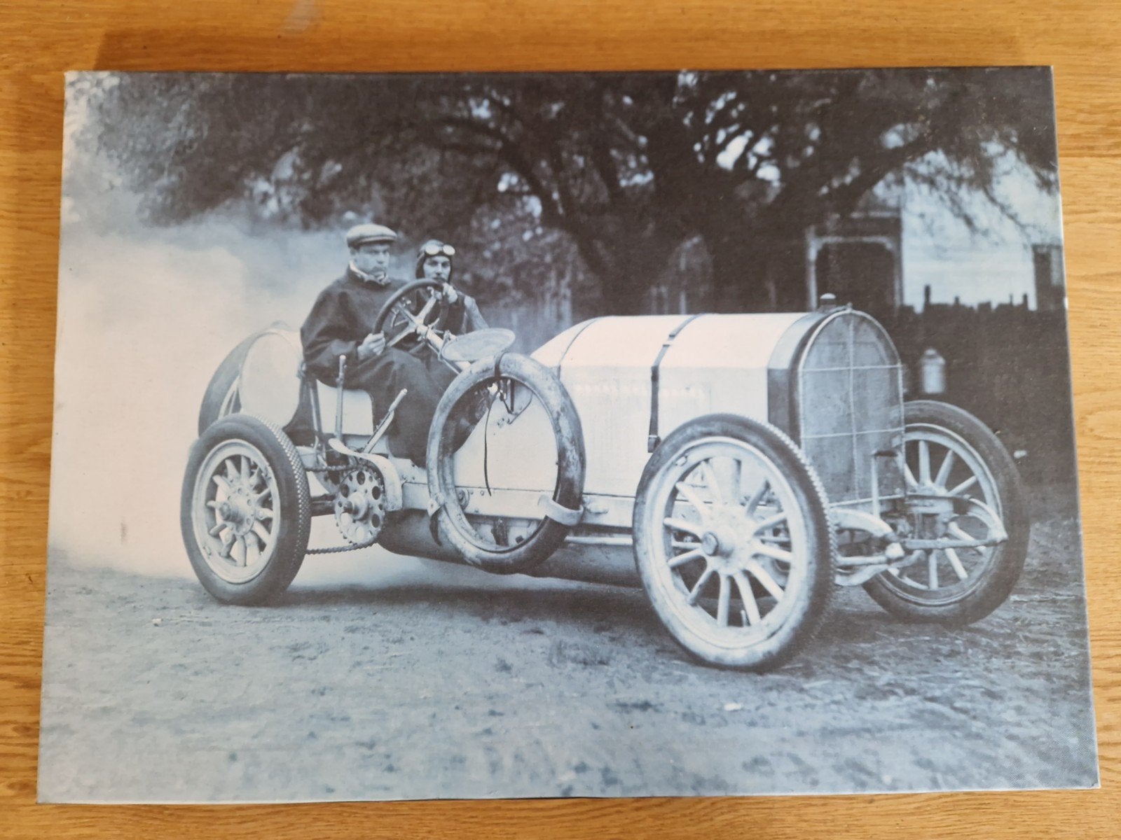 Canvas oude auto, Ophalen