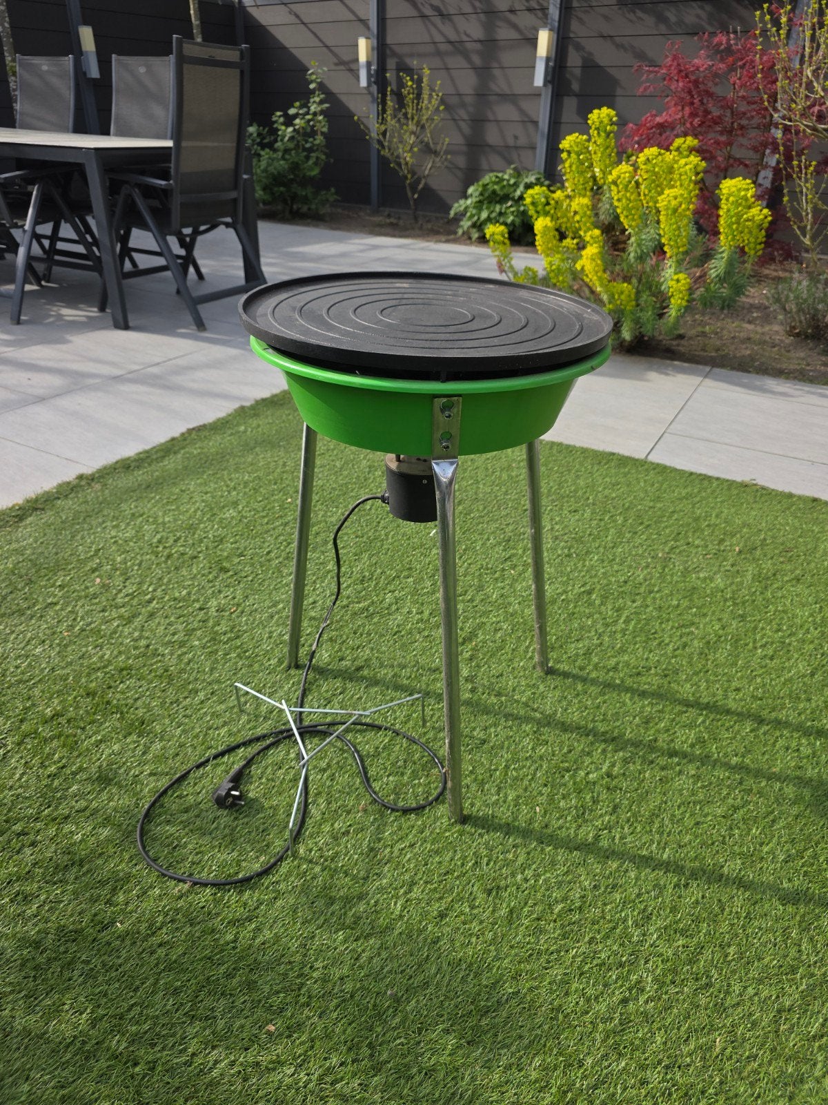 Elektrische barbecue met grillplaat, Ophalen, Gebruikt