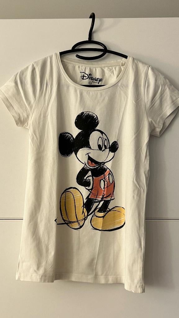 Disney witte T-shirt met Mickey print, Disney, Wit, Ophalen of Verzenden, Zo goed als nieuw