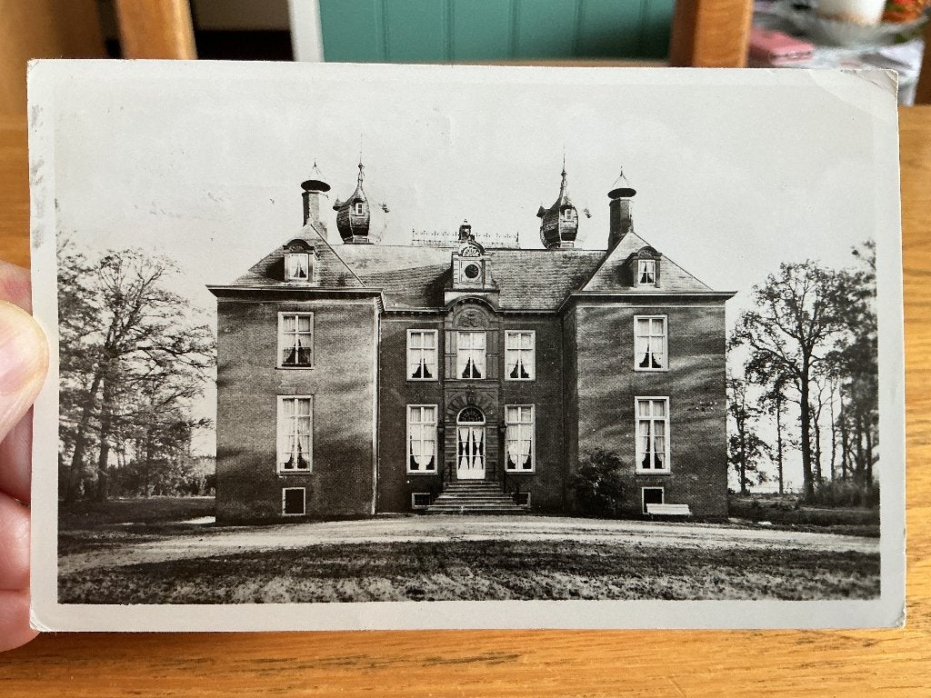 Kasteel Oegstgeest 1957, Verzenden, 1940 tot 1960, Gelopen, Zuid-Holland