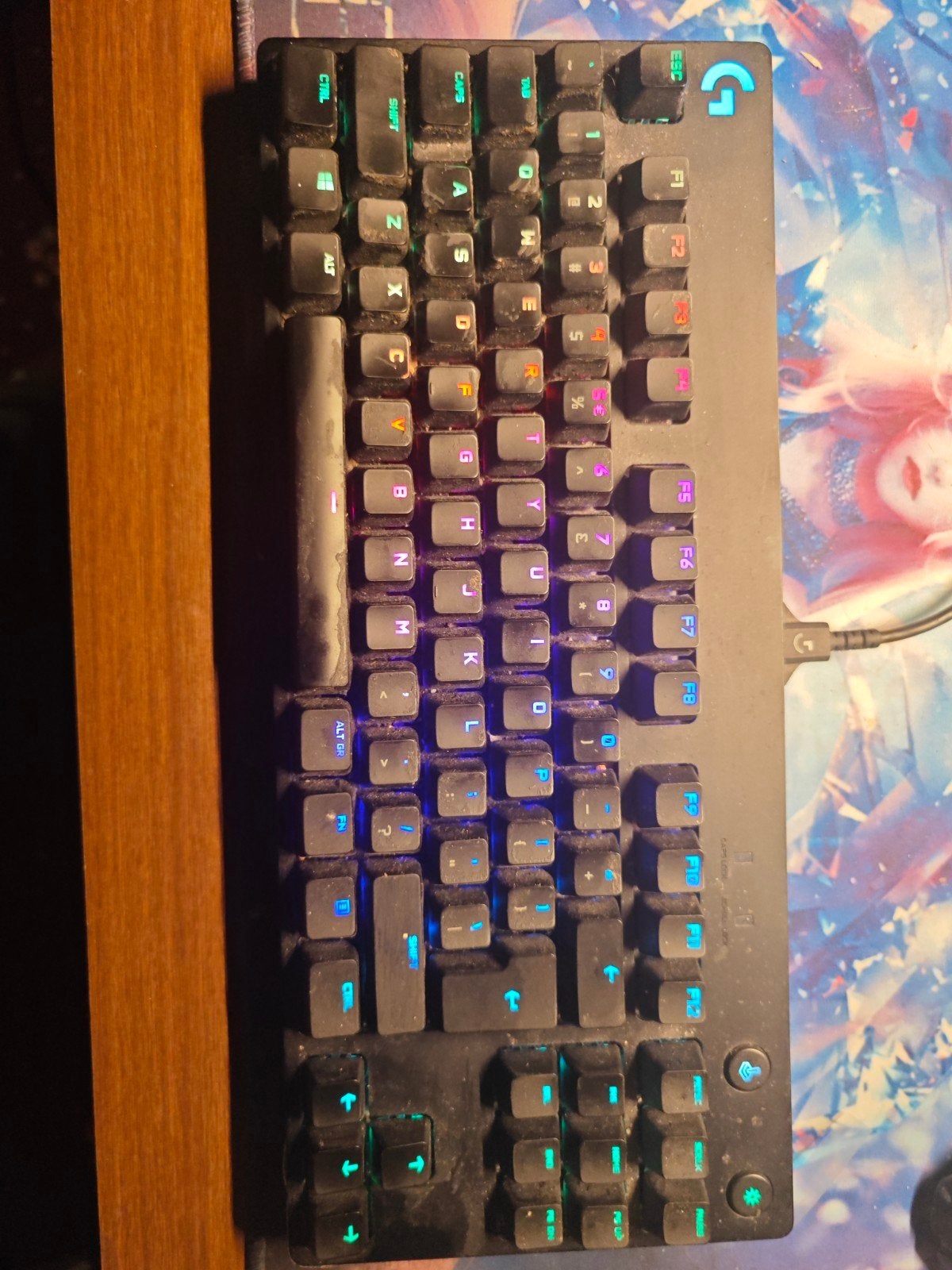 Logitech G Pro Gaming Toetsenbord, Logitech, Ophalen of Verzenden, Zo goed als nieuw, Qwerty