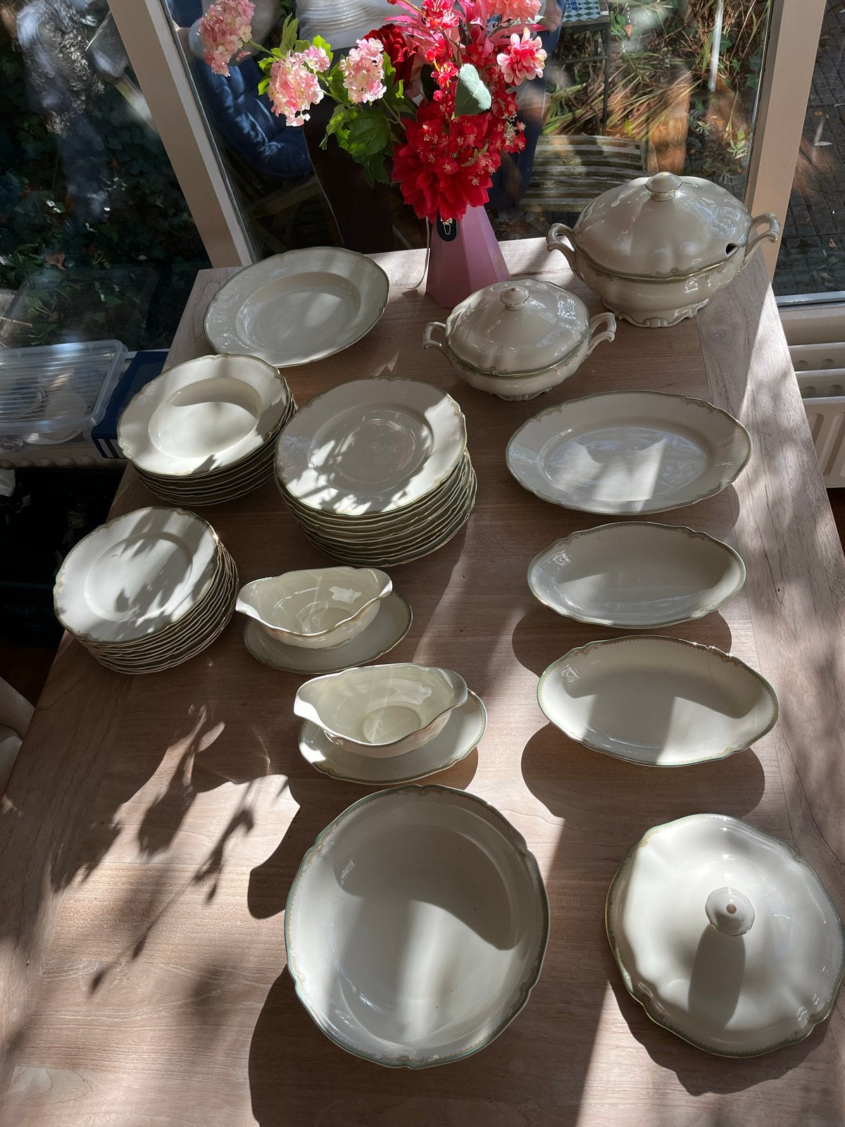 Hutschenreuther Selb Bavaria 40 delig servies Jaren '20-'60, Ophalen