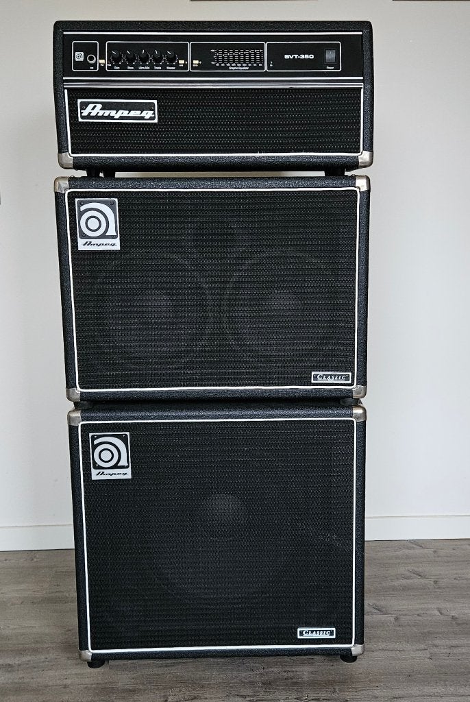 Ampeg SVT-350 + SVT-210HE + SVT-15N, Ophalen, Gebruikt, Basgitaar, 100 watt of meer