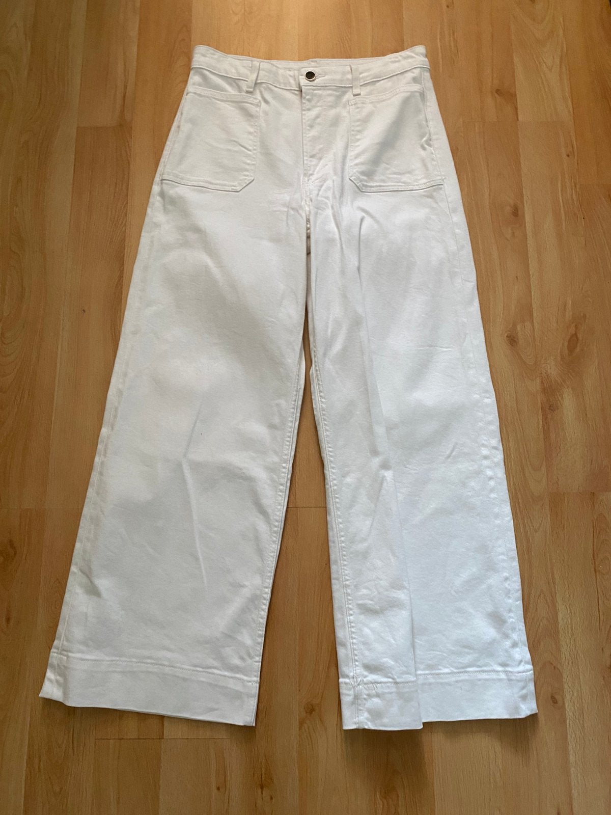 H&M witte jeans – maat 44 – wijde pijp, Wit, Maat 42/44 (L), Nieuw, Ophalen of Verzenden
