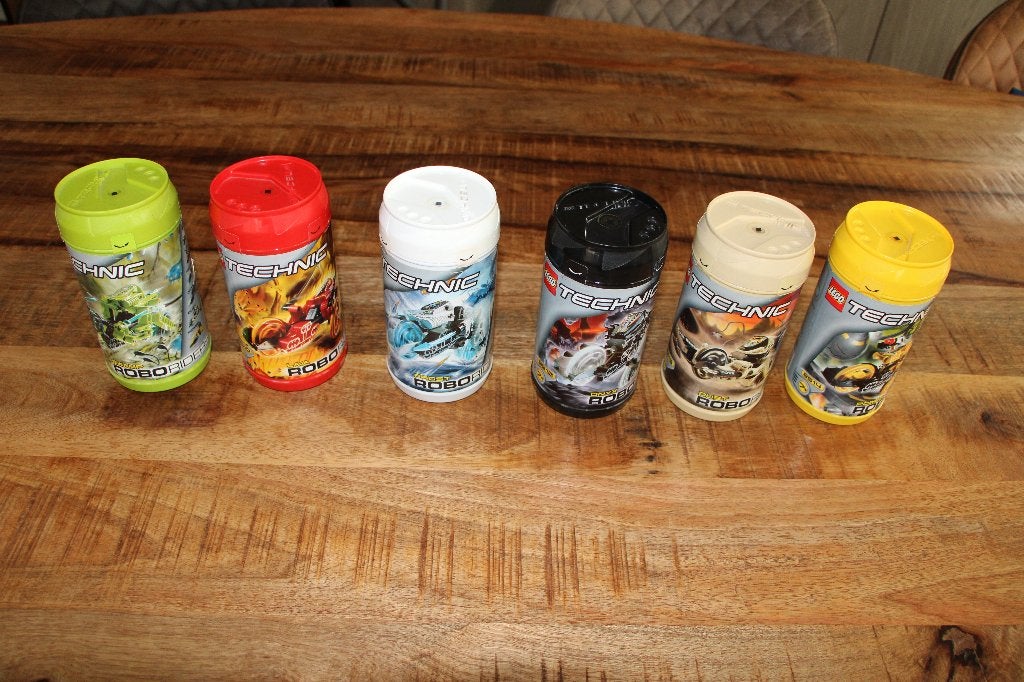 LEGO Technic, RoboRiders, serie van 6 containers. Nieuw, Lego, Nieuw, Ophalen of Verzenden, Complete set