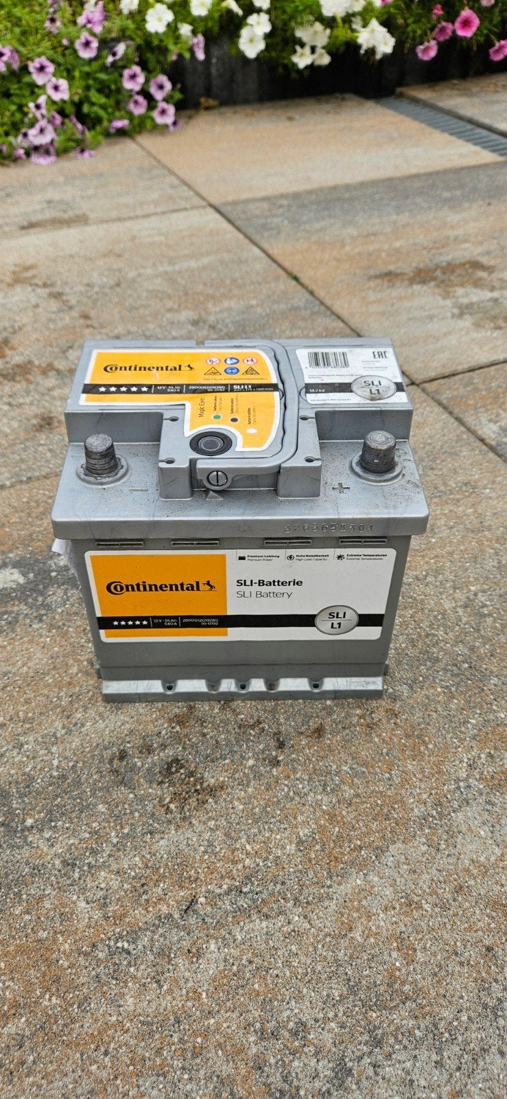 Continental SLI L1 Auto Accu 12V 55Ah 540A, Ophalen, Gebruikt, Universele onderdelen