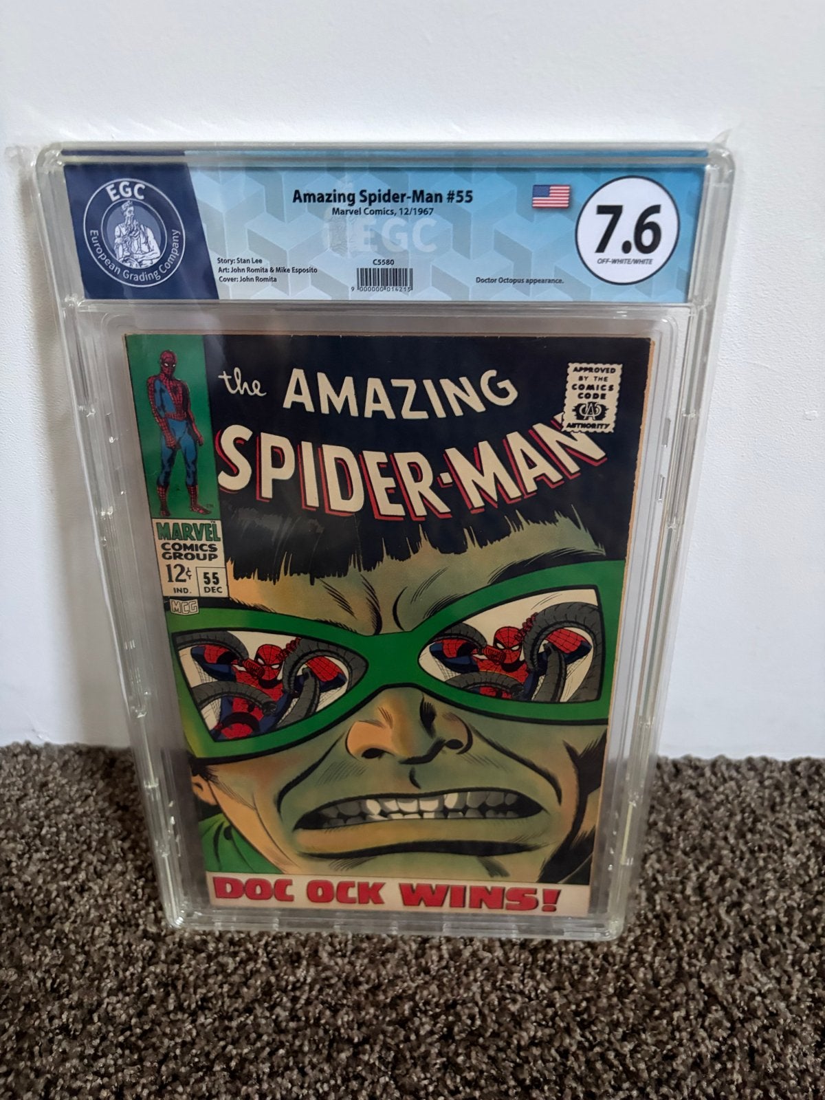 Amazing Spider-Man #55 EGC  7.6 - Doc Ock Wins!, Boeken, Strips | Comics, Eén comic, Verzenden, Zo goed als nieuw, Europa