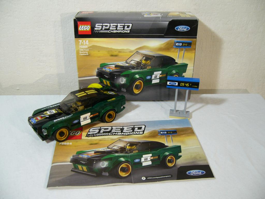 Lego Speed Champions 75884 1968 Ford Mustang Fastback, Gebruikt, Lego, Compleet, Complete set