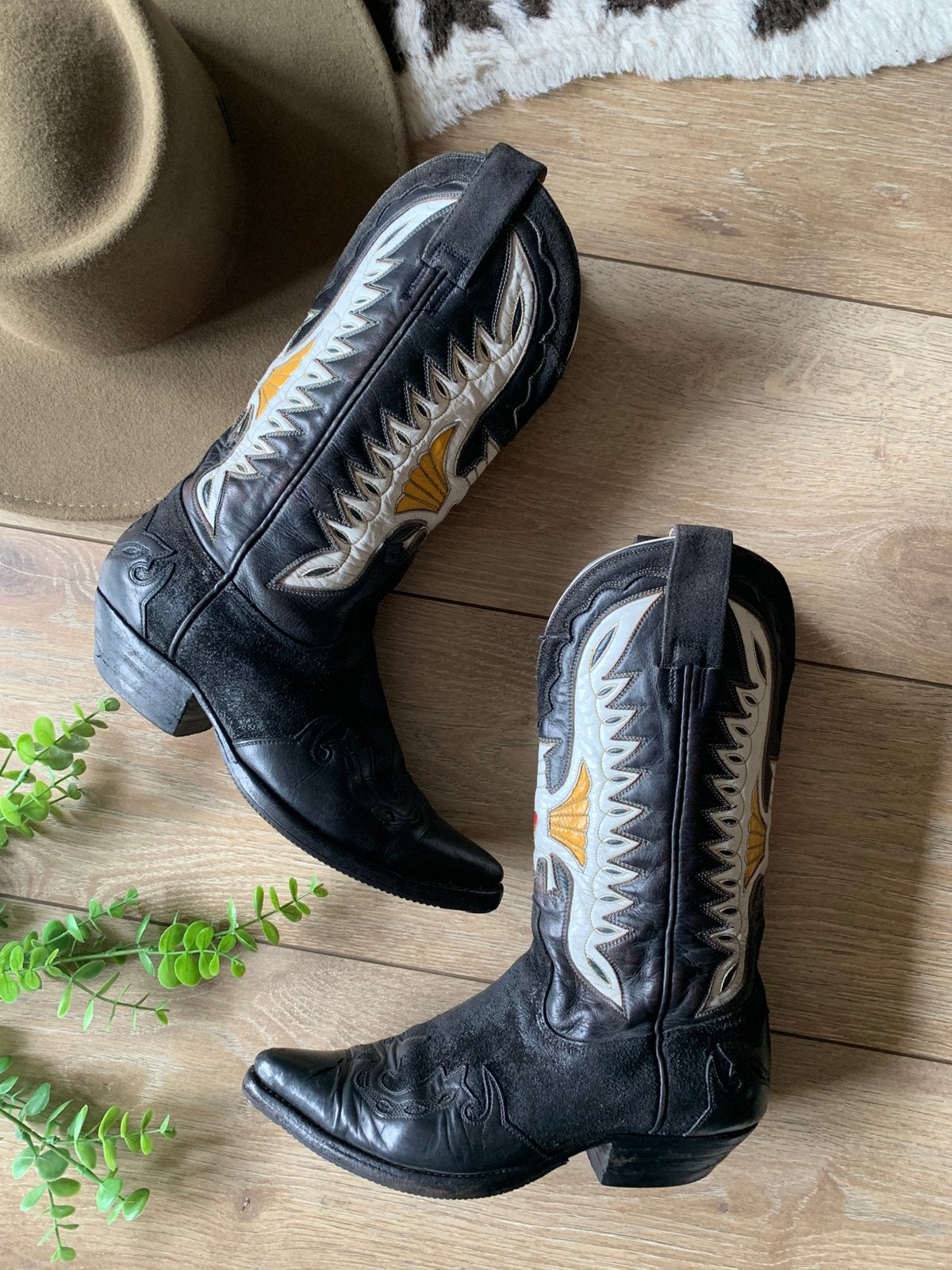 Don Quijote cowboylaarzen 37 38 western boots laarzen, Hoge laarzen, -, Zwart, -