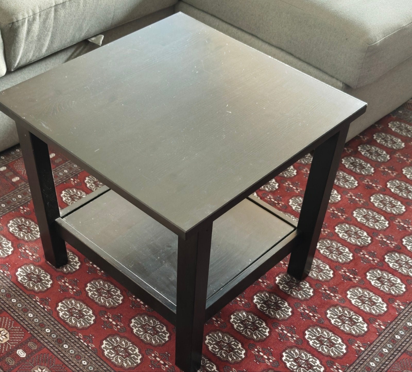 IKEA Hemnes bijzettafel - zwartbruin, Ophalen, 50 – 75, Gebruikt, 50 tot 100 cm