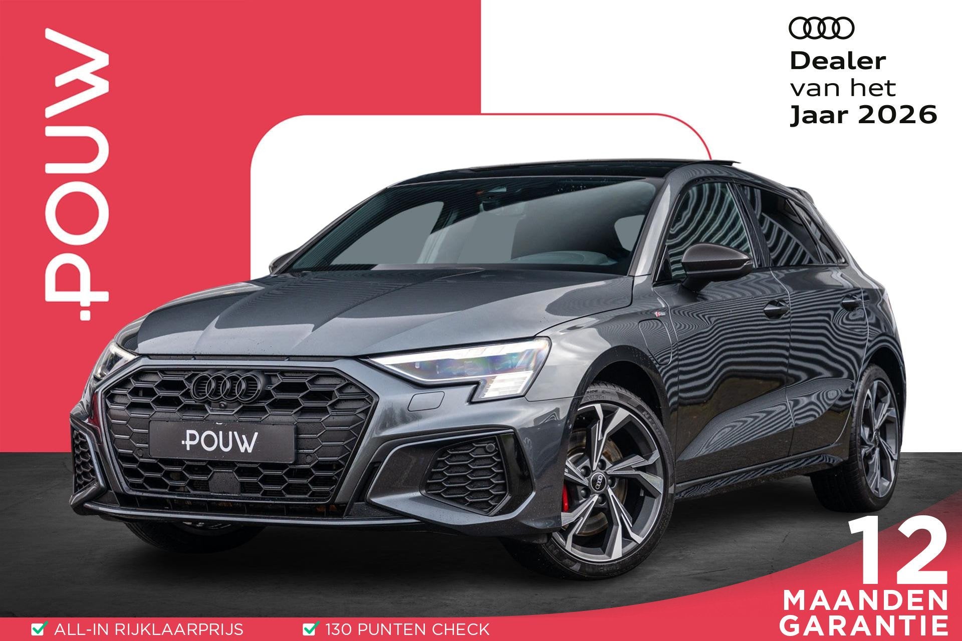 Audi A3 Sportback 45 TFSIe 245pk PHEV S Edition Competition, Auto's, Audi, Bedrijf, Te koop, A3, 360° camera, ABS, Adaptieve lichten