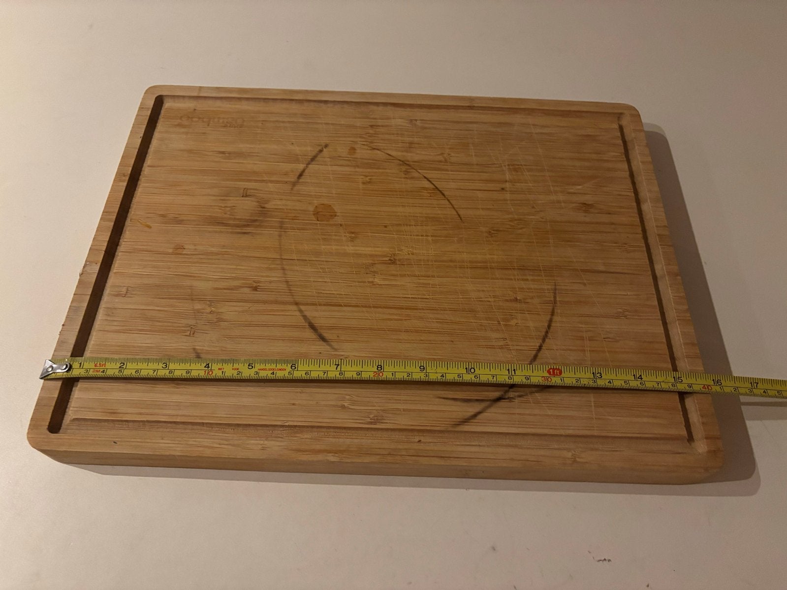 Robuuste Houten Snijplank 40 x 30 cm, Gebruikt, Hout, Snij-/serveerplank, Ophalen of Verzenden