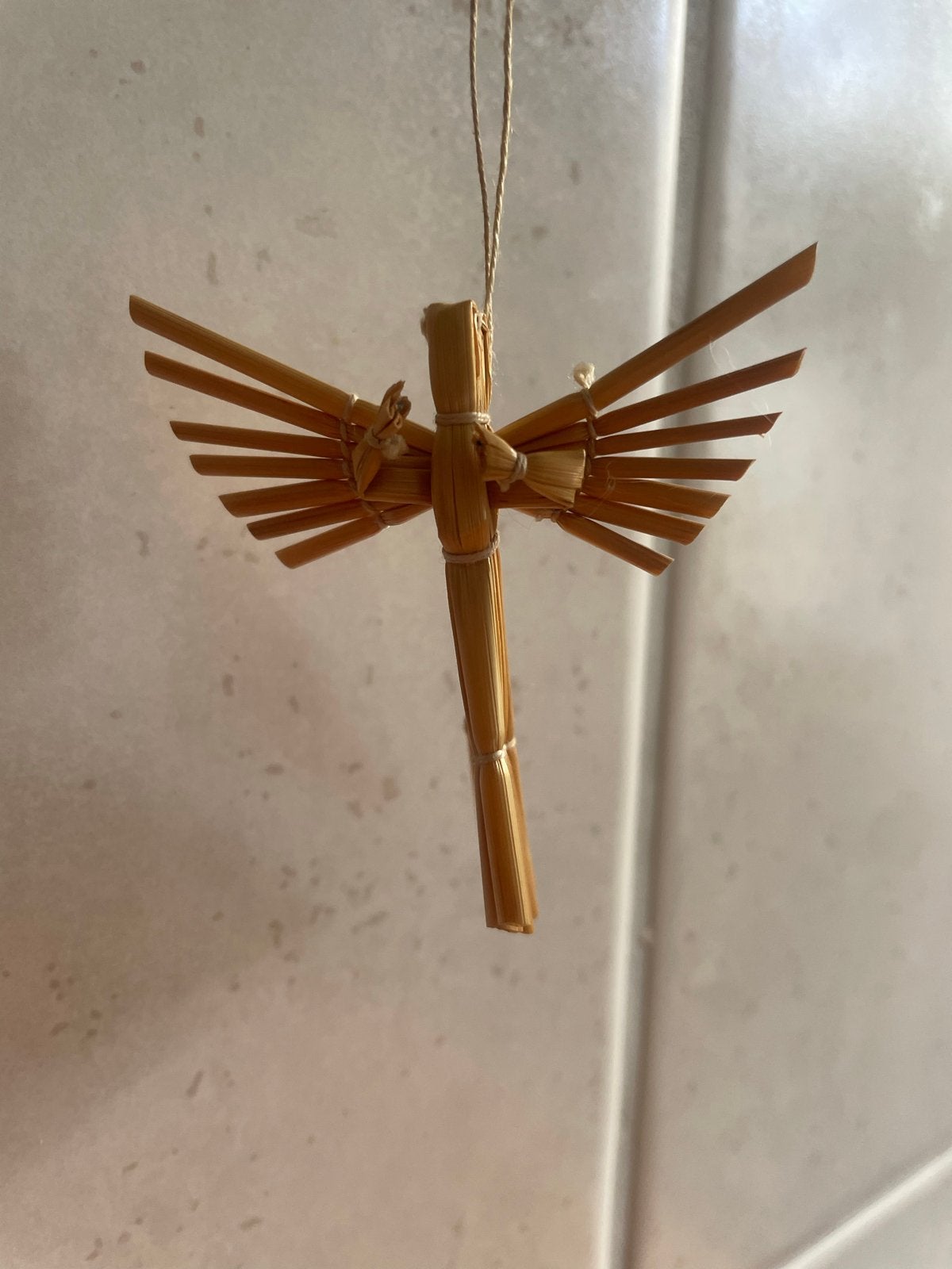 Strooien engel - vintage, Ophalen of Verzenden, Zo goed als nieuw