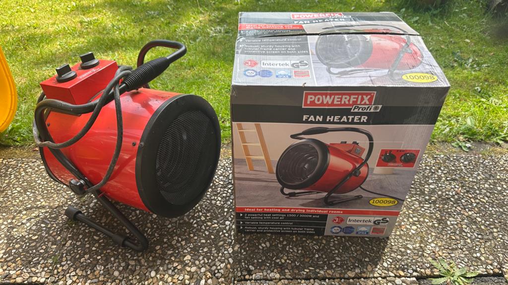 Power Fix Fan heater - verwarmingsventilator - garage heater, Ophalen, 30 tot 80 cm, Kachel, Minder dan 60 cm