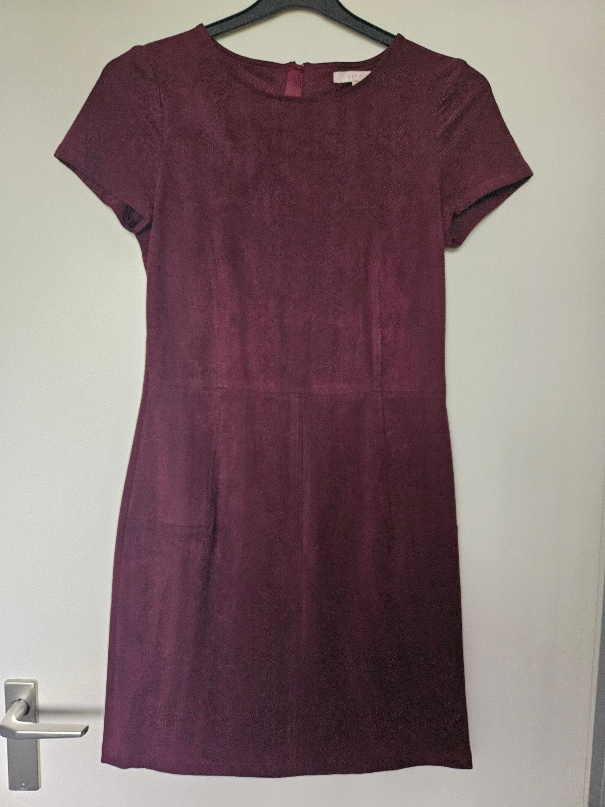 Esprit Bordeaux Jurk - Maat 36 (S), Ophalen of Verzenden, Zo goed als nieuw, Knielengte, Maat 36 (S)
