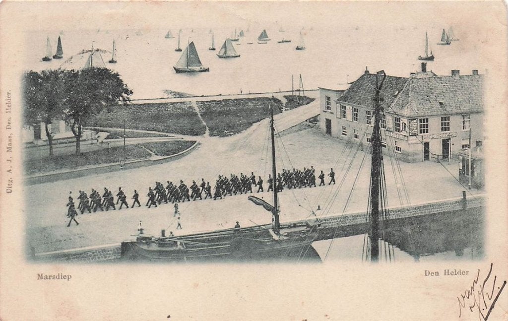 703-497-021 Den Helder Marsdiep, Verzenden, Voor 1920, Noord-Holland