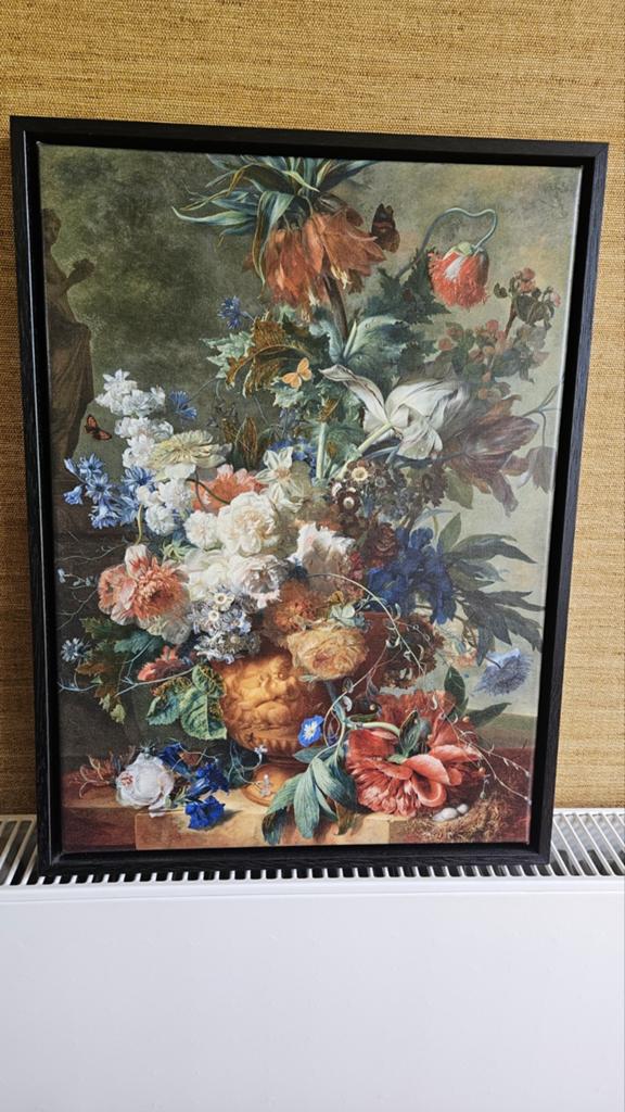 Stilleven met bloemen - Rijksmuseum reproductie, Antiek en Kunst, Kunst | Schilderijen | Klassiek, Ophalen of Verzenden
