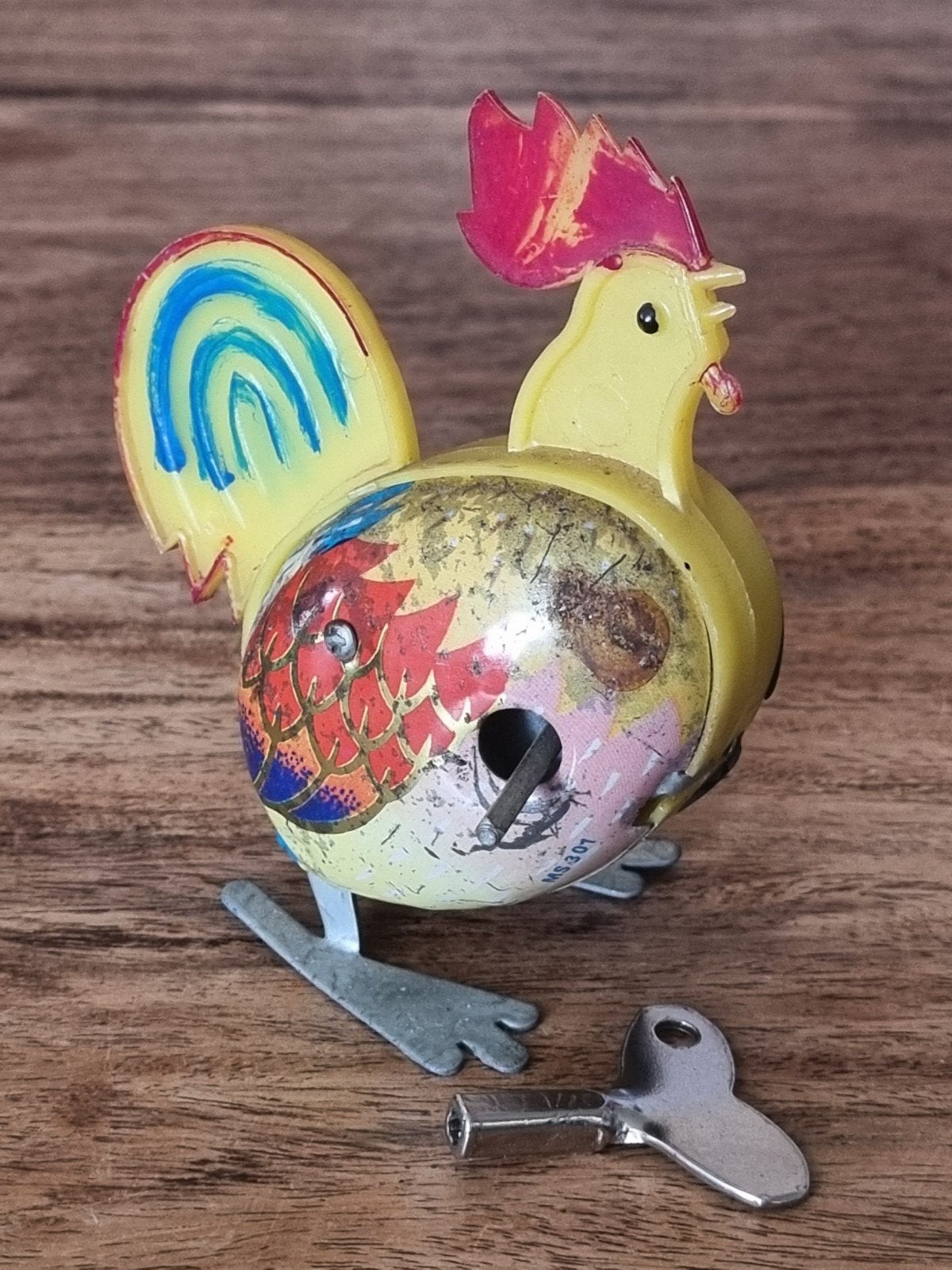 Vintage Opwindbaar Kippenspeelgoed - Jaren '70, Ophalen of Verzenden