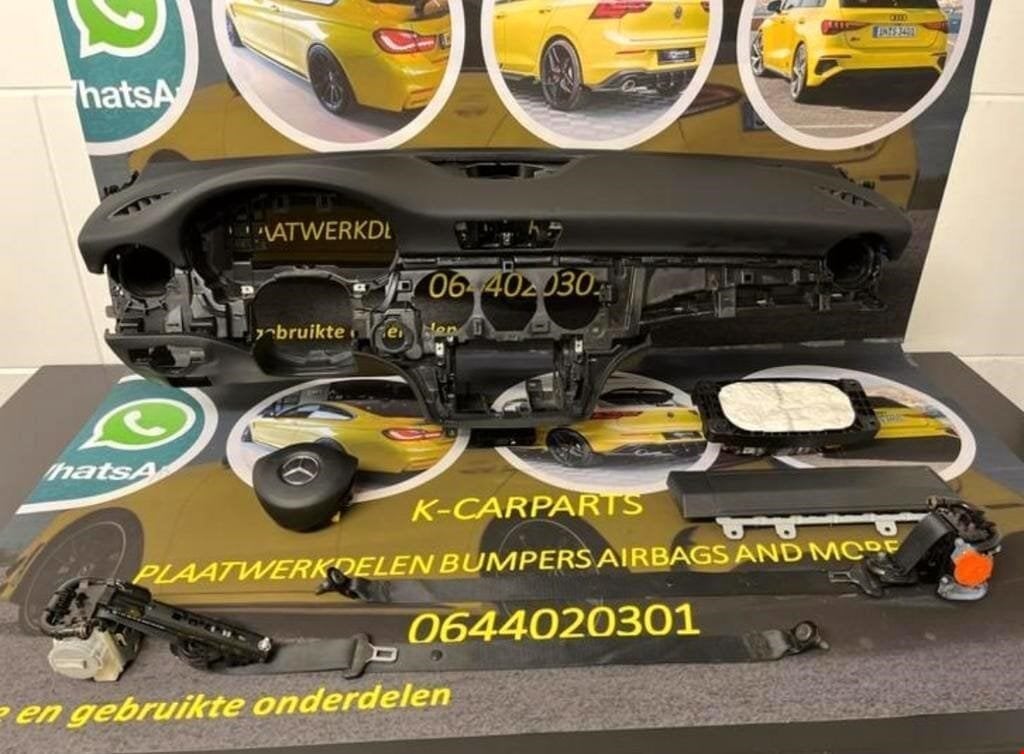 Airbag set Dashboard groen Mercedes A klasse W176, Gebruikt, Mercedes-Benz AG, Mercedes-Benz, Ophalen of Verzenden