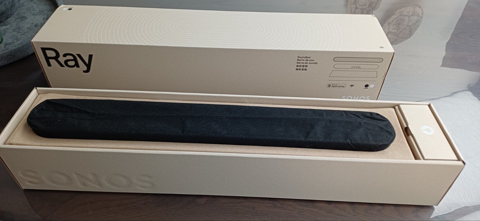Sounbar Sonos Ray Zwart. ( nieuw in de doos, Ophalen, Nieuw