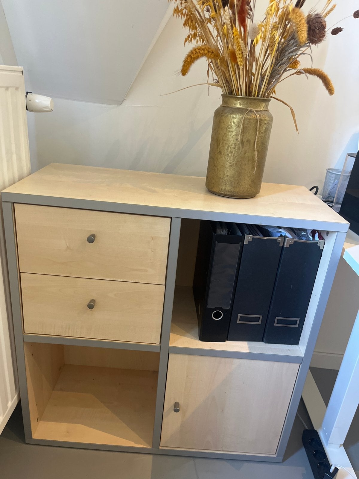 Houten kast met lades en deuren, Huis en Inrichting, Kasten | Dressoirs, Ophalen, Gebruikt, 50 tot 100 cm, Met lade(s)